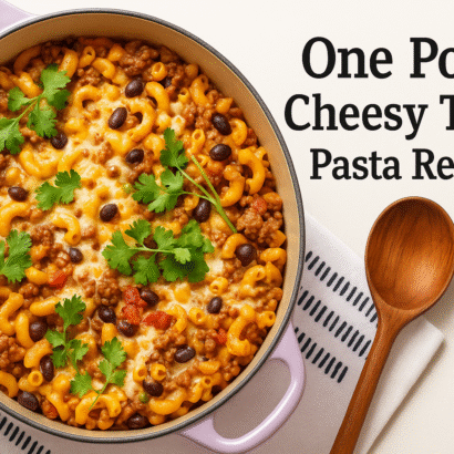 One Pot Cheesy Taco Pasta Recipe