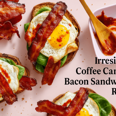 Irresistible Coffee Candied Bacon Sandwiches Recipe