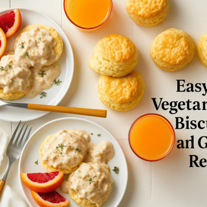 Easy Vegetarian Biscuits and Gravy Recipe