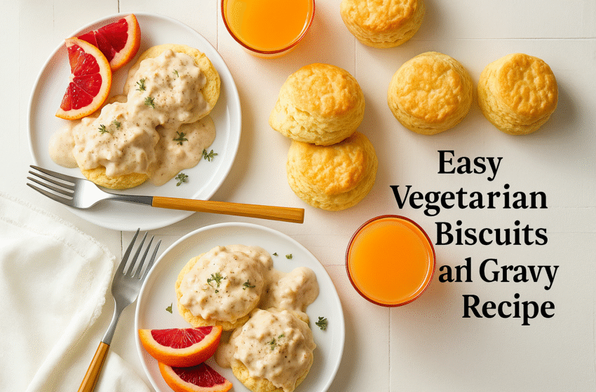 Easy Vegetarian Biscuits and Gravy Recipe