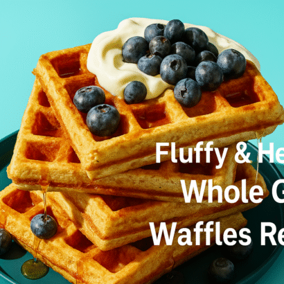 Fluffy & Healthy Whole Grain Waffles Recipe