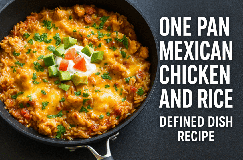 One Pan Mexican Chicken and Rice Defined Dish Recipe