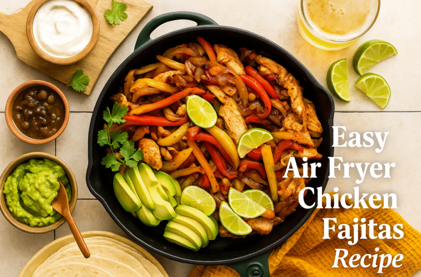 Easy Air Fryer Chicken Fajitas Recipe