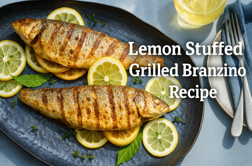 Lemon Stuffed Grilled Branzino Recipe