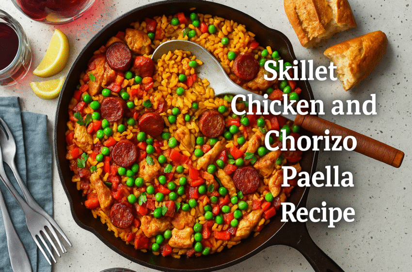 Skillet Chicken and Chorizo Paella Recipe