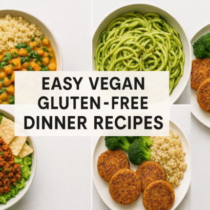 Quick Creamy Vegan Garlic Pasta (Gluten Free)
