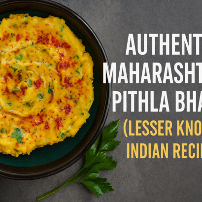 Authentic Maharashtrian Pithla Bhakri (Lesser Known Indian Recipe)