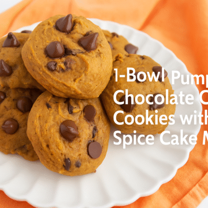1-Bowl Pumpkin Chocolate Chip Cookies with Spice Cake Mix