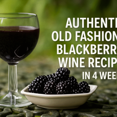 Authentic Old Fashioned Blackberry Wine Recipe in 4 Weeks