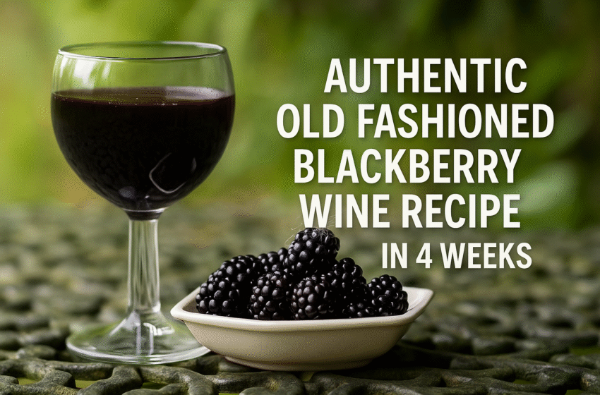 Authentic Old Fashioned Blackberry Wine Recipe in 4 Weeks