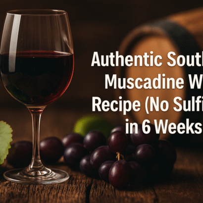 Authentic Southern Muscadine Wine Recipe (No Sulfites!) in 6 Weeks