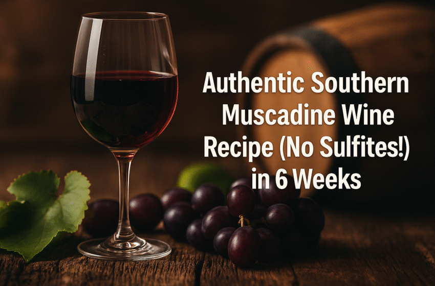 Authentic Southern Muscadine Wine Recipe (No Sulfites!) in 6 Weeks